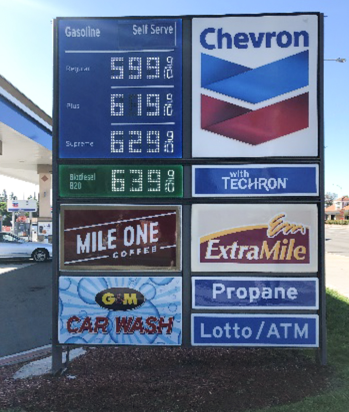 イメージ：シリコンバレー：ガソリン価格