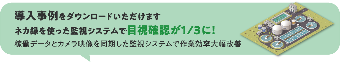 ネカ録を使った監視システムで目視確認が1/3に