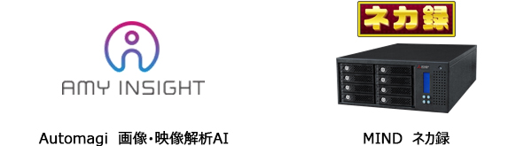 Automagiの画像・映像解析AI/MINDのネットワークカメラ用録画・配信サーバー