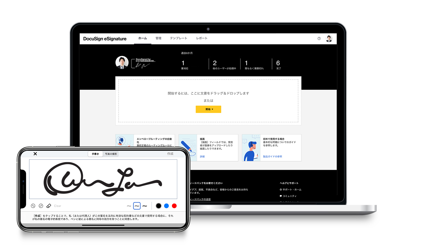 DocuSign eSignatureサービス概要図