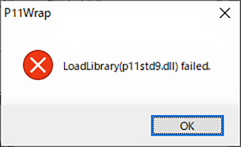 LoadLibrary(p11std9.dll) failed.